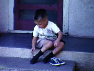 Putting on Shoes - Home Movie Clips