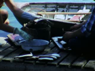 Cleaning Fish - Home Movie Clips